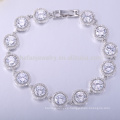 Christian jewelry pearl bracelets pulsera de oro blanco